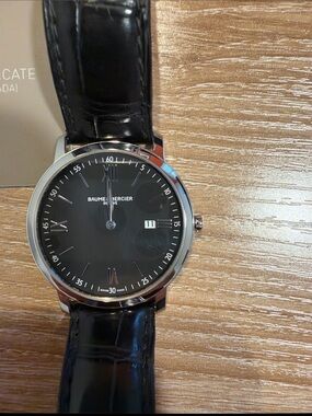 Baume & Mercier Men's Classima Quartz on a Leather Strap Watch